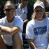 Lisa and Rennae watching tennis: Bausch & Lomb 2002