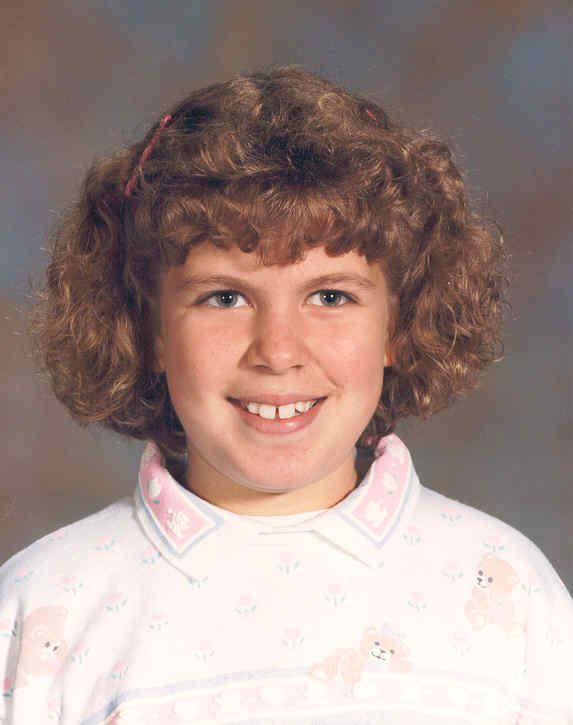 The beginning of the curly hair