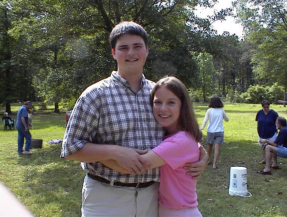 Amanda and Jake enjoying the vacation.