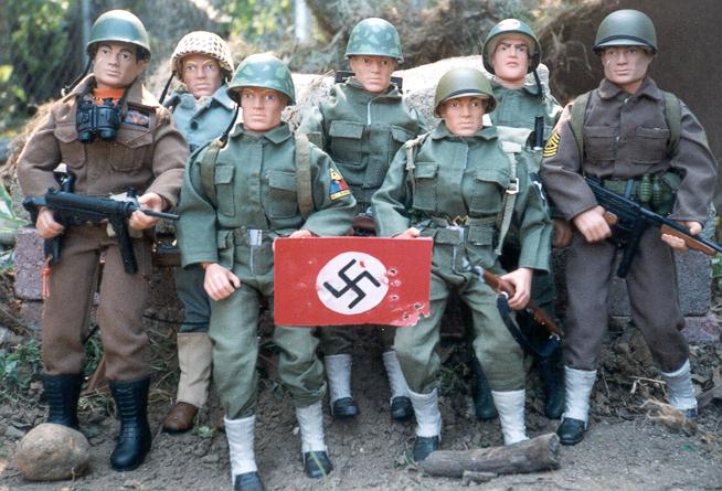 The Group Shot With Captured Flag