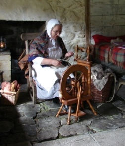 Spinning at Auchindrain