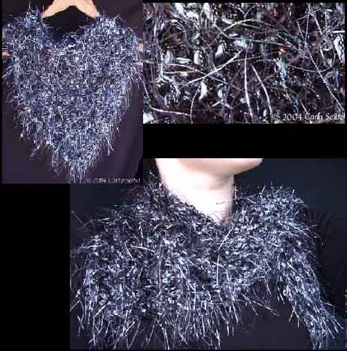 LuBelle Beads-Black & Silver Scarf