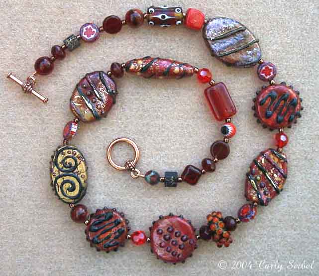 LuBelle Beads-Red Focal Necklace (39kb)