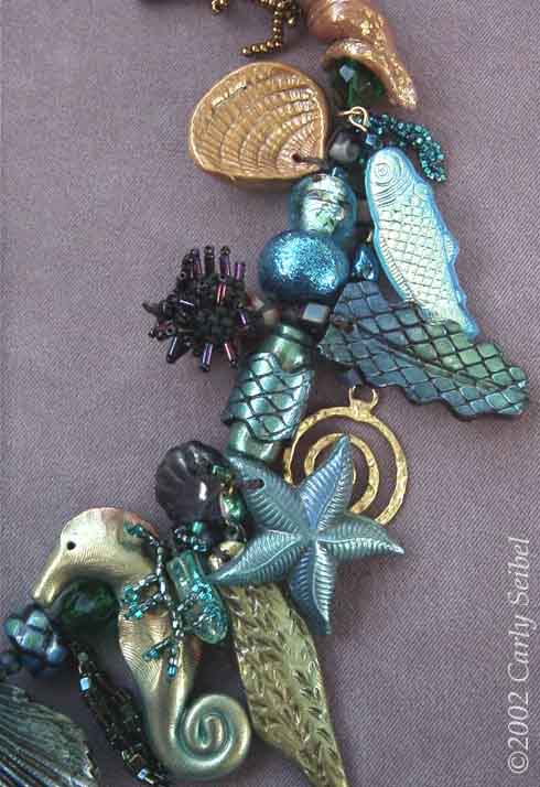 LuBelle Beads-The Mermaid Necklace, Side View Right