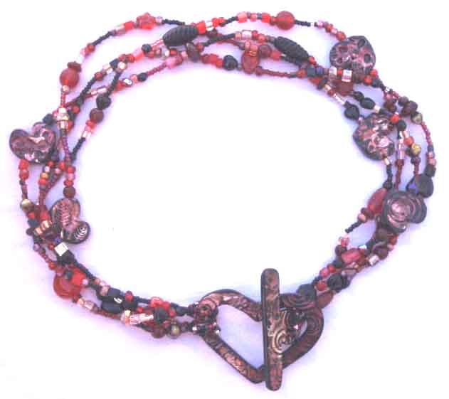 LuBelle Beads-Hear Toggle Necklace