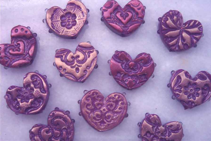 LuBelle Beads-Valentine Hearts bead project