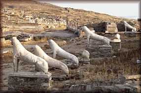 La terraza de los Leones, Delos