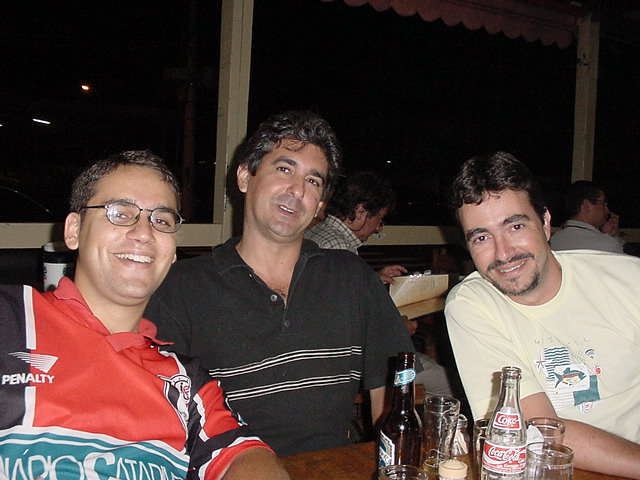 Eu, S�vio e Solon em minha despedida!