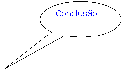 Texto explicativo em elipse: Conclus�o