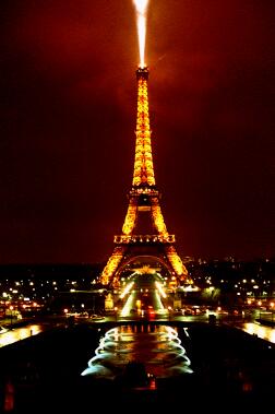The Eiffel Tower by night!!! SO pretty!!!