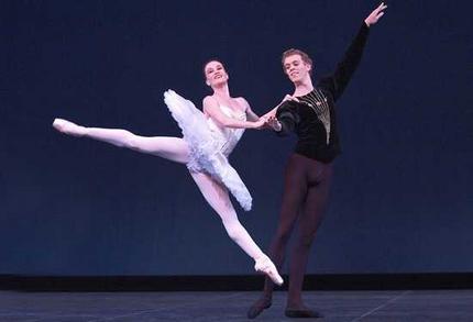 Lucinda with Adam Bull in 'Symphony in C' for the 20th anniversary of the Arts Center
