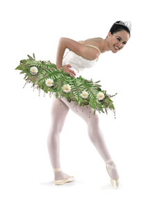 Lucinda in the Ad for the Garden Ballet Party