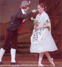 Matthew Donnelly as Alain, with Lucinda as Lise (La fille Mal Gardee)