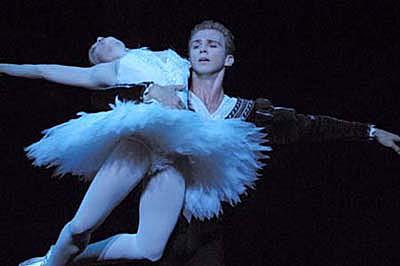 Matthew Trent and Lucinda Dunn in Beyond 40's Swan Lake