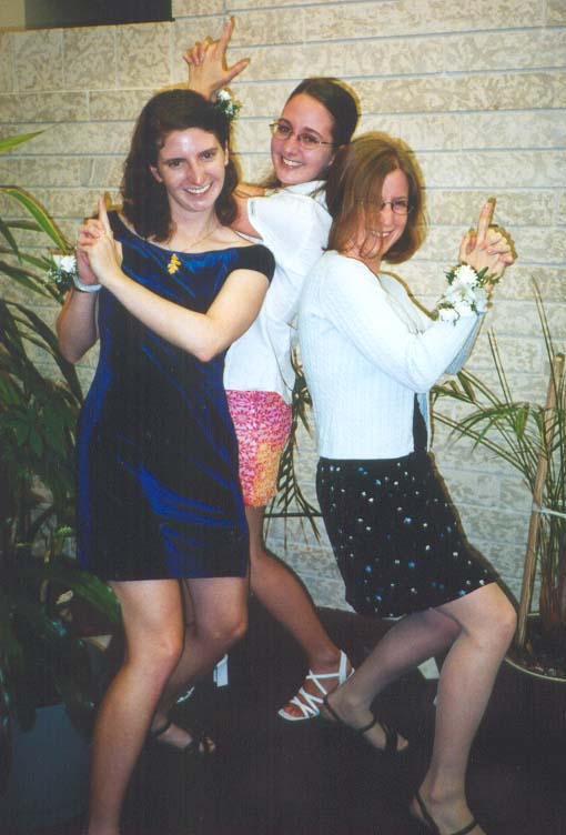 My cousins, the understudies for the main characters in "Charlie's Angels, the Musical"