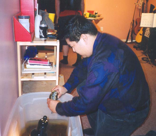 Oct 31st, Mike inspects some turtles.&nbsp; Thinking of racing turtles now?