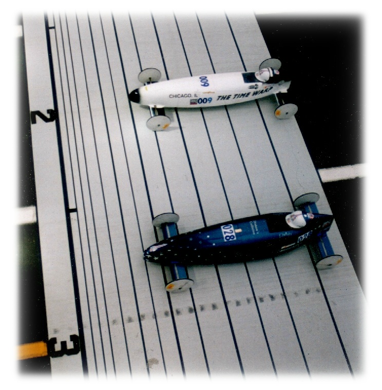 First Heat in 2002 (I'm the navy car).
