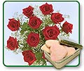 One Dozen Long Stemmed Red Roses with Sugar Cookies