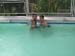 Tired after a day of swimming
