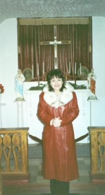 Bernie in smallest church.