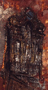 Organo di S.Maria in Transpontina, olio su carta, 21x10, 1999