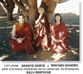 Lamas, Sangye Dorye y Rinchen Kandro