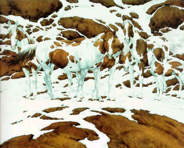 caballos camuflados