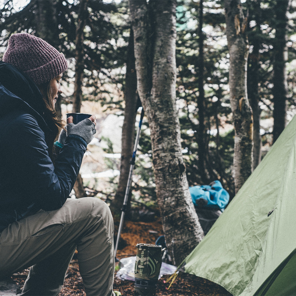 Camper and Tent
