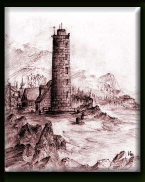 Potter County Light, an 8x10 pencil drawing by FLFloto