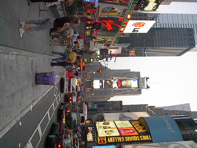 Times Square - sidewise!