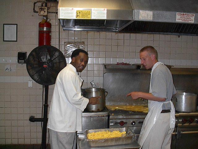 Jeff and John scrambling some eggs