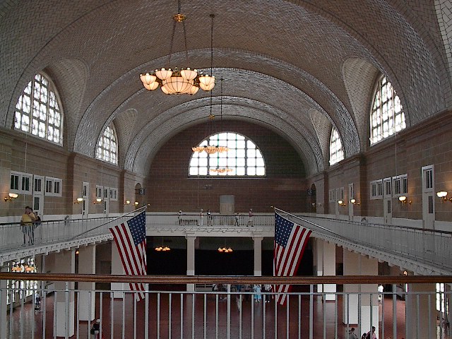 The view inside Elllis Island