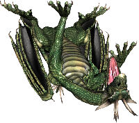 dragon upside down