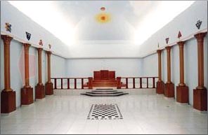 Interior de um templo ma��nico