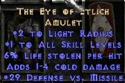 Eye of Etlich Amulet