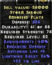 Storm Shroud Embossed Plate