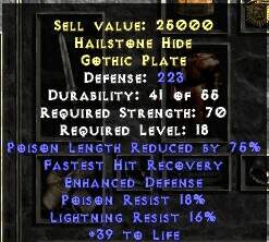 Hailstone Hide Gothic Plate