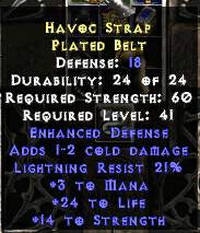 Havoc Strap Plated Belt