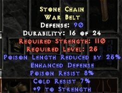 Stone Chain War Belt