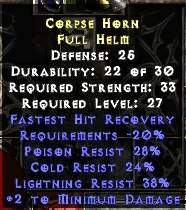 Corpse Horn Full Helm