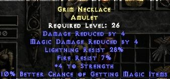 Grim Necklace Amulet