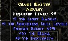 Chaos Master Amulet