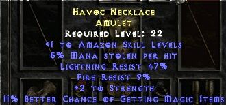 Havoc Necklace Amulet