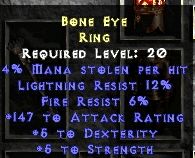 Bone Eye Ring