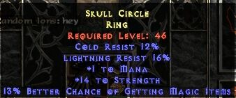 Skull Circle Ring