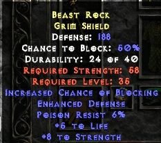 Beast Rock Grim Shield
