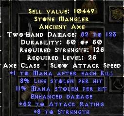 Stone Mangler Ancient Axe