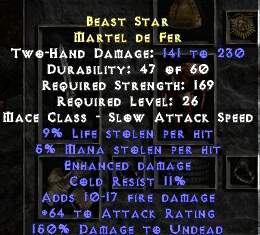 Beast Star Martel de Fer