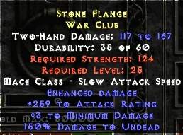 Stone Flange War Club