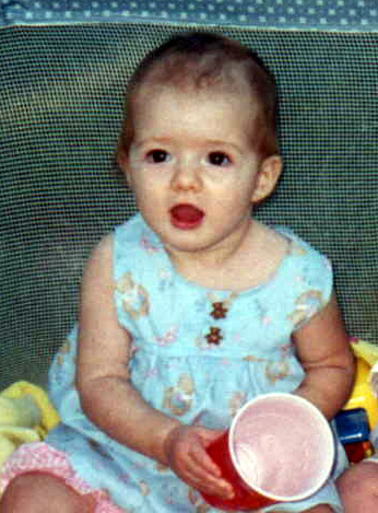 Emily at 1 year old.